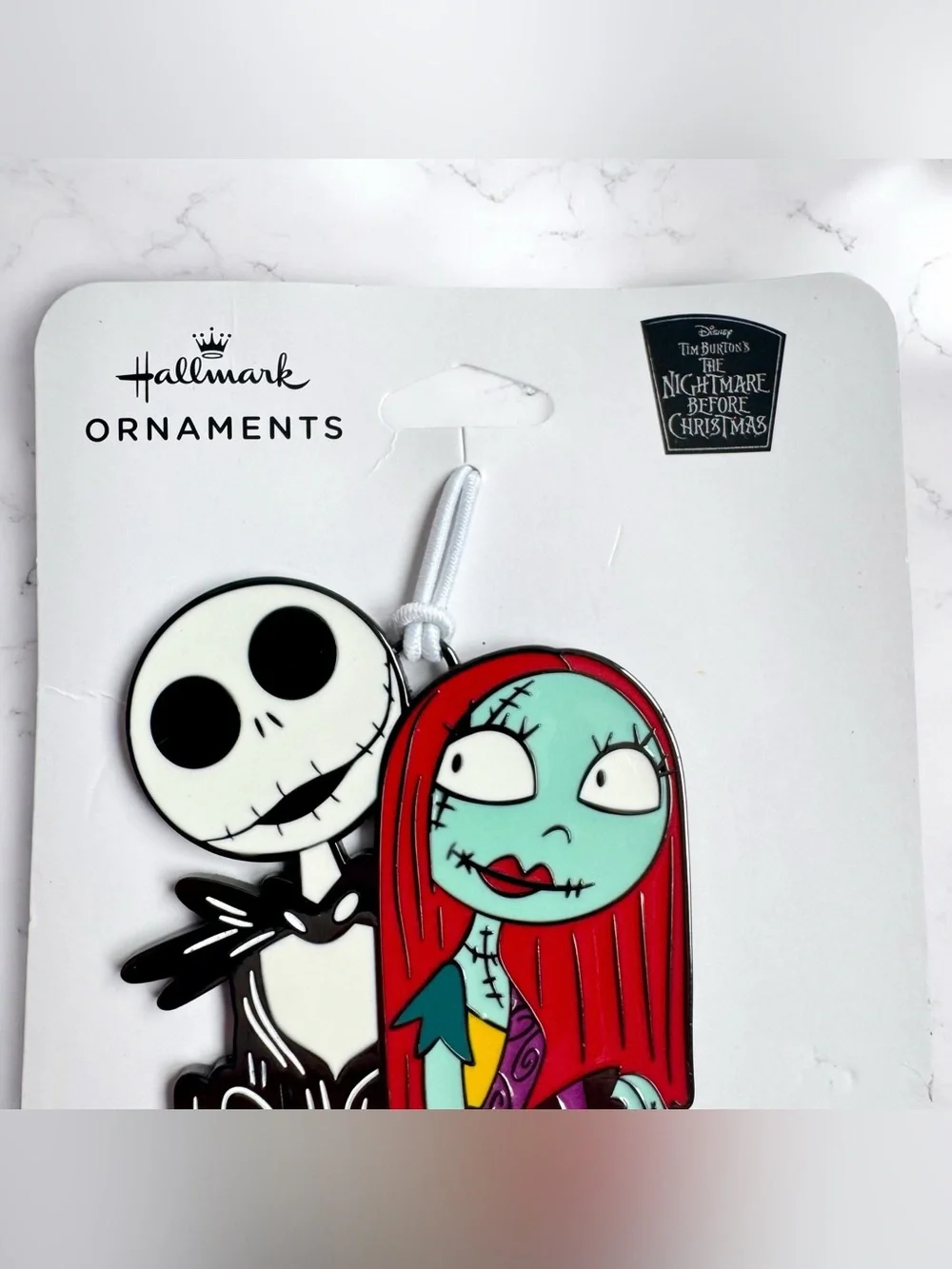 Hallmark Jack Skellington & Sally Nightmare Before Christmas Metal Ornament